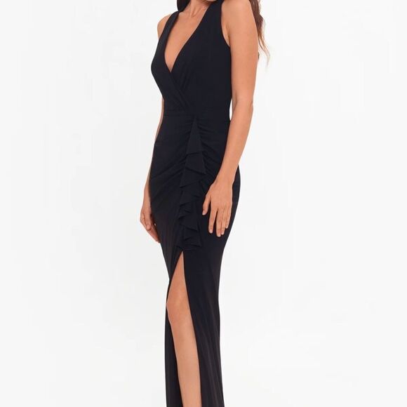 NWT Betsy & Adam Bobbi black gown - Picture 4 of 7